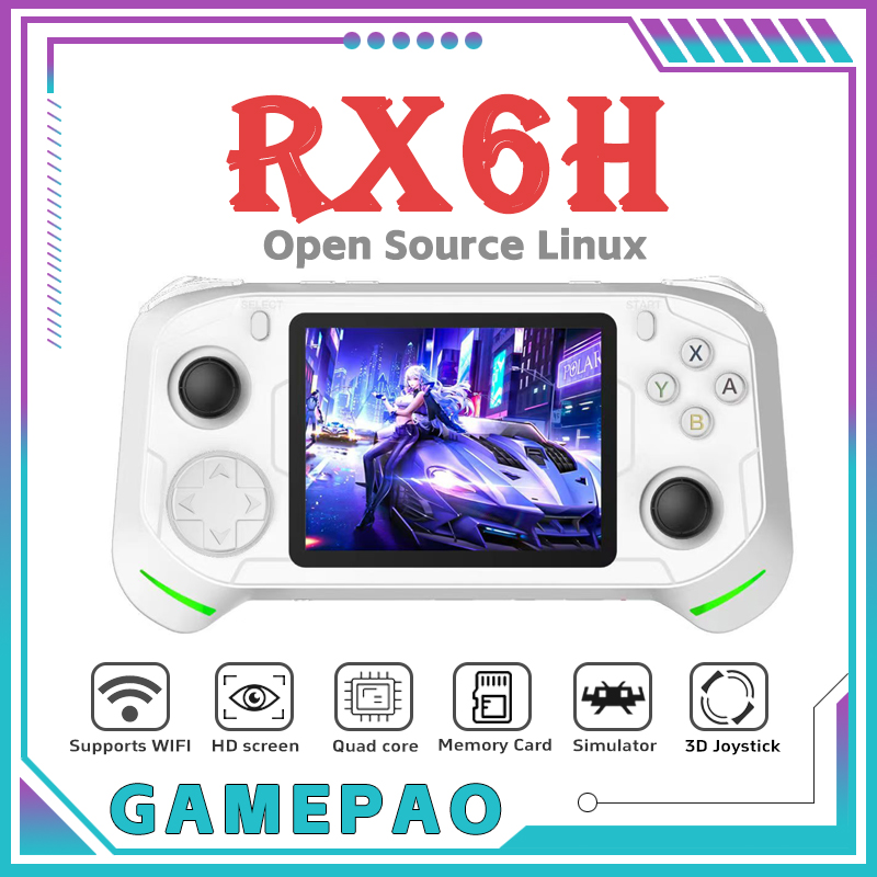 Retro Gaming Device Handheld - 오픈 소스 RX6H 레트로 휴대용 비디오