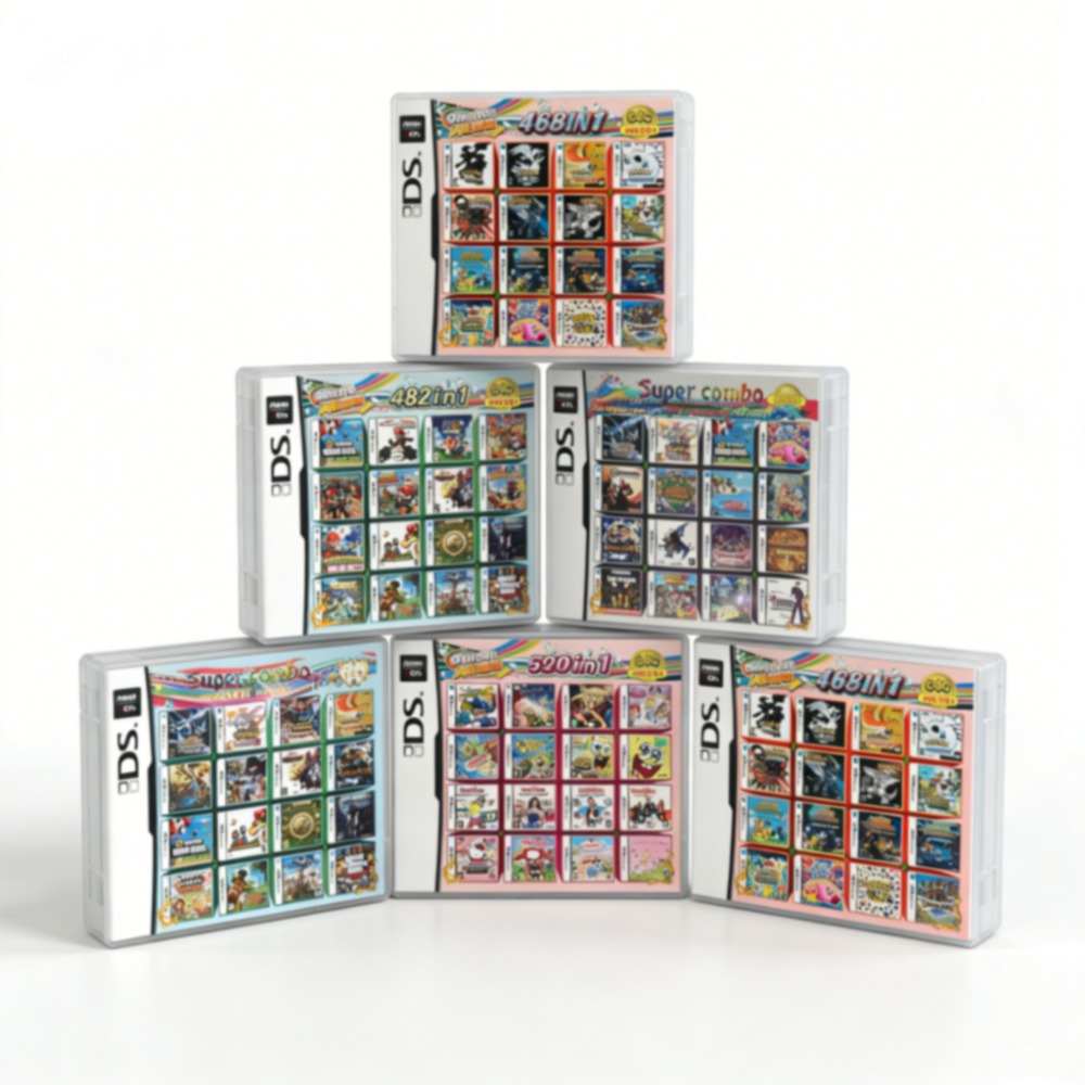 Retro Gaming Accessories - •포켓몬 테마 다중 게임 카트리지 (DS/3DS/NDSL/2DS용)