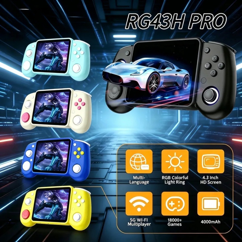 Retro Gaming Device Handheld - RG43H Pro 휴대용 레트로 핸드헬드 게임