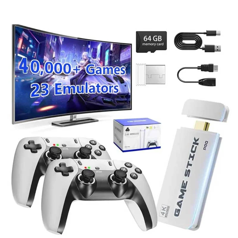 Retro Gaming Accessories - M15 4K TV 게임 스틱 64GB