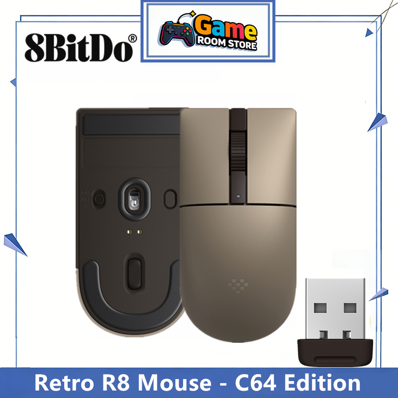 Retro Gaming Accessories - 8BitDo 레트로 R8 마우스 - C64