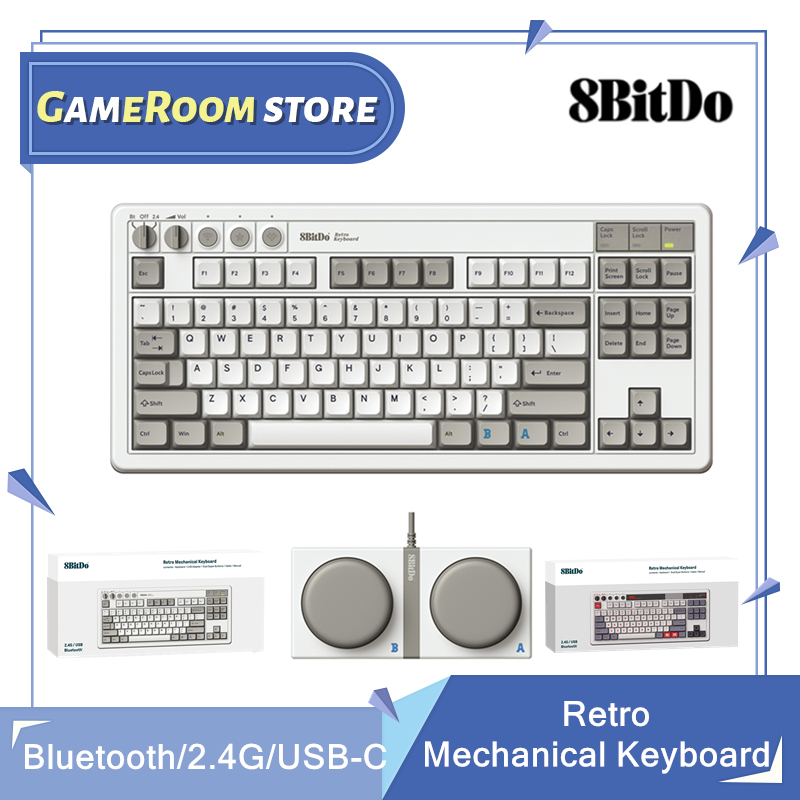 Retro Gaming Android - 8Bitdo 레트로 기계식 키보드, 블루투스, 2.4G,