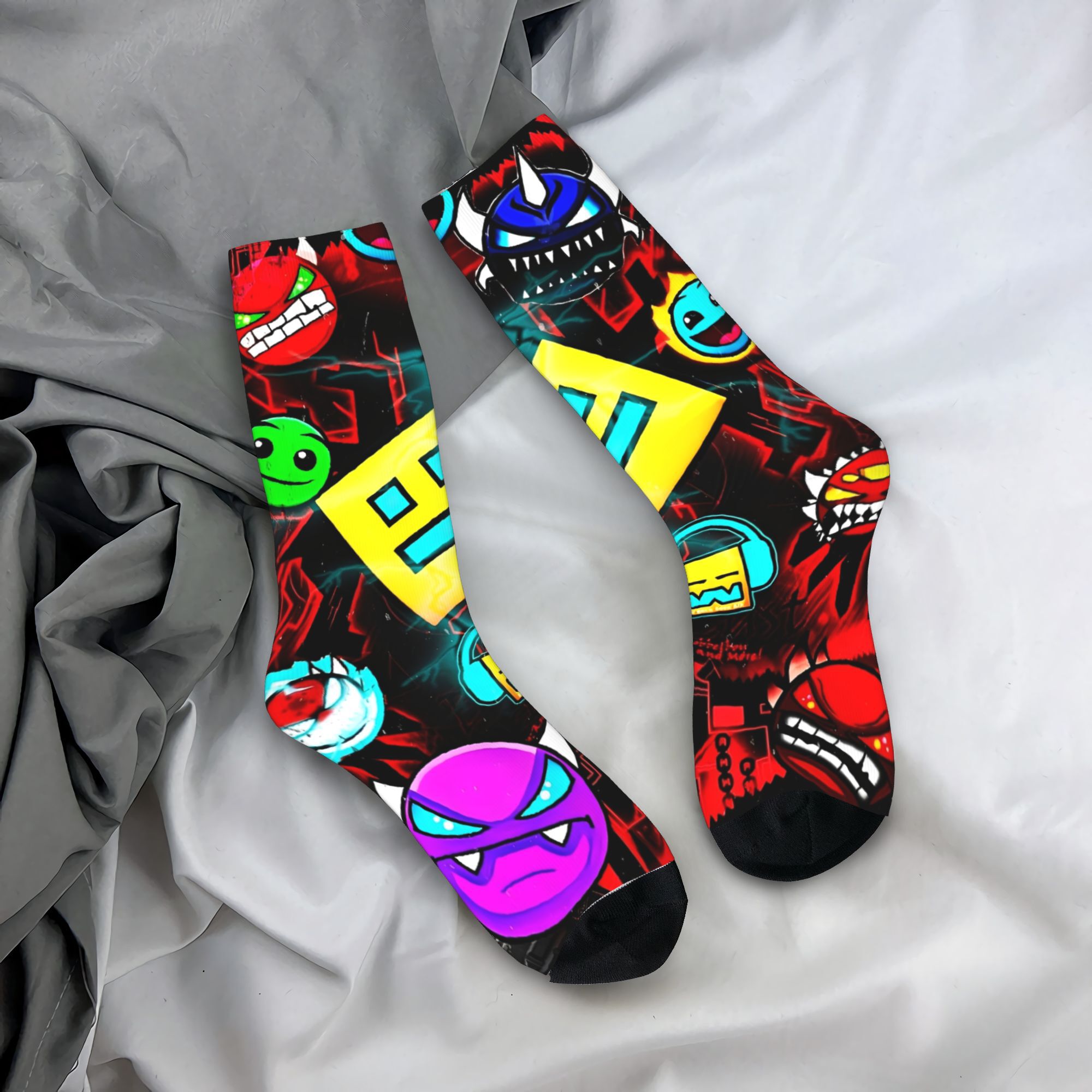 Retro Gaming Gifts For Men - 기하학 게임 점선 스타킹 남여 남성