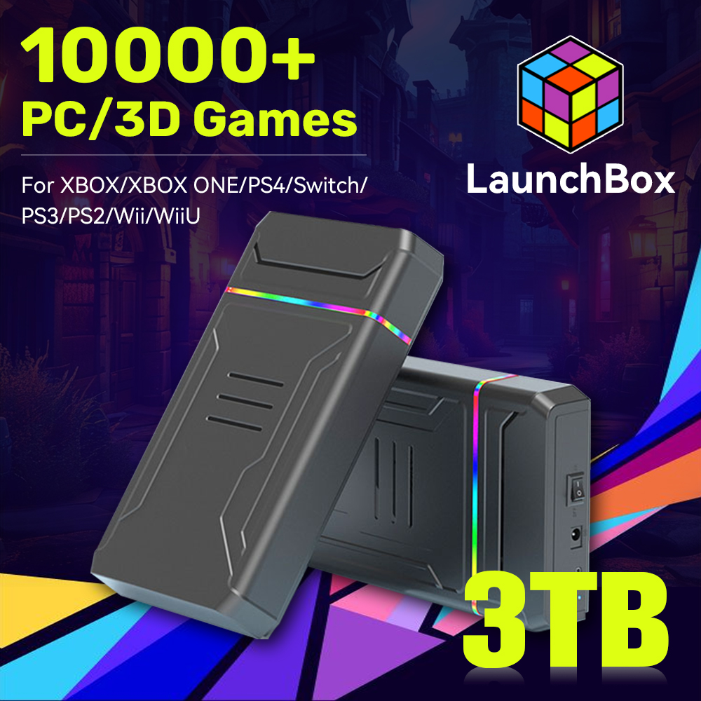 Retro Gaming Ps2 - JMachen Launchbox 게임용 HDD 비디오 게임
