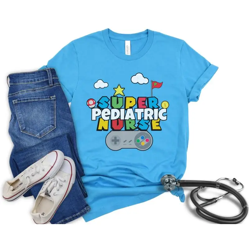Retro Gaming Gifts For Men - 레트로 비디오 게임 소아과 간호사 셔츠
