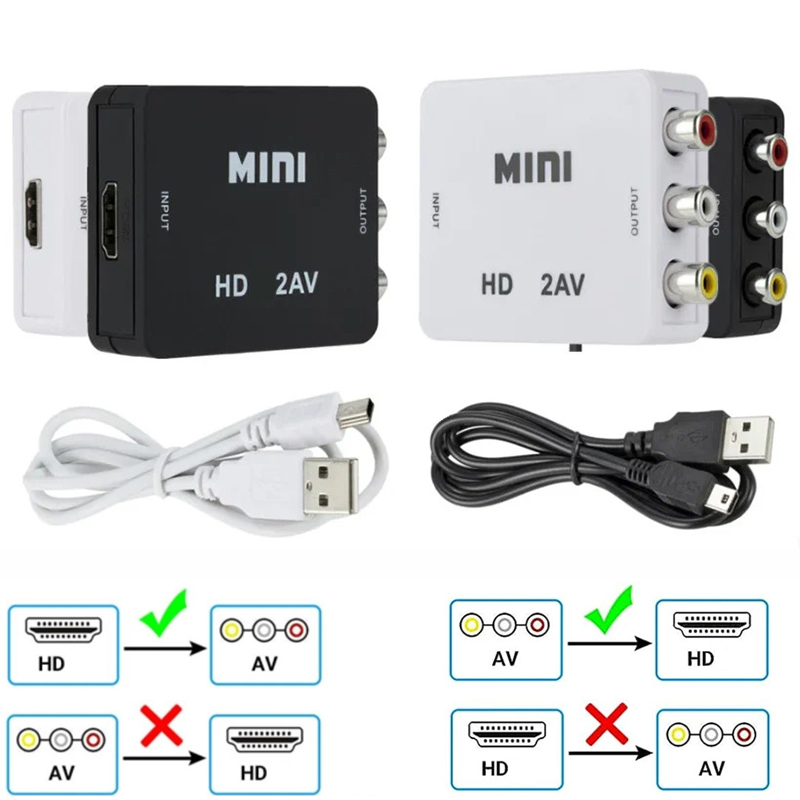 Composite Rca Cable - HDMI 호환 AV RCA 어댑터 HDTV-AV