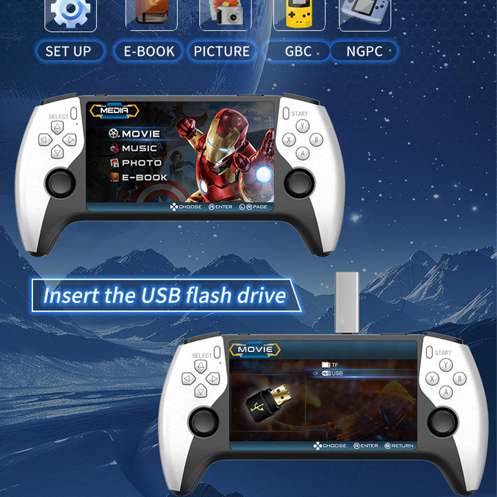 2026 새로운 SF3500 5인치 휴대용 게임 콘솔  - Retro Gaming Gadgets 리뷰 및 가격