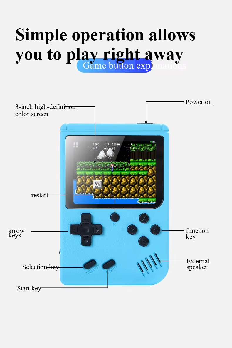 400가지 미니 게임이 내장된 휴대용 레트로 비디오 게 - Retro Gaming Mobile 리뷰 및 가격