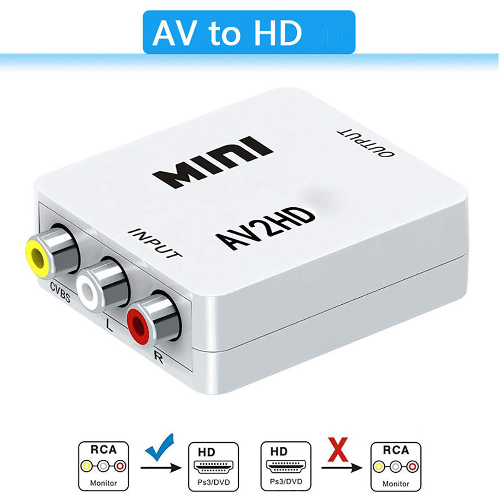 HDMI 호환 AV RCA 어댑터 HD 1080P 비디 - Composite Rca Cable 리뷰 및 가격