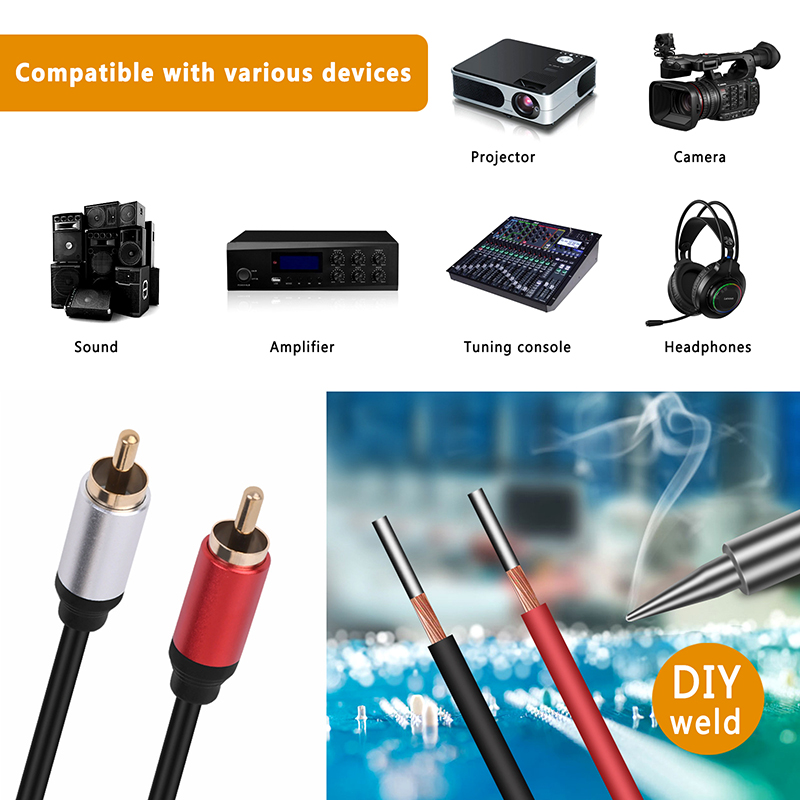 스피커 와이어 RCA 수 플러그 잭 커넥터, 베어 와이 - Composite Rca Cable 리뷰 및 가격