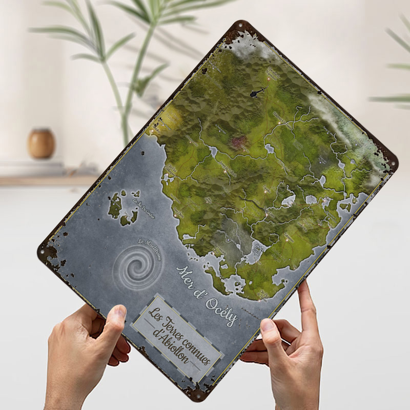 아비오론 세계 지도 금속 포스터 맞춤형 벽 장식 레트로 - World Of Retro Gaming 리뷰 및 가격