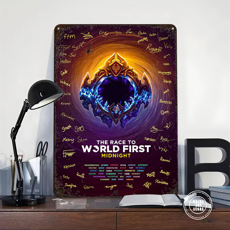 세계 최초 밤의 포털 포스터 맞춤형 빈티지 금속 간판  - World Of Retro Gaming 리뷰 및 가격