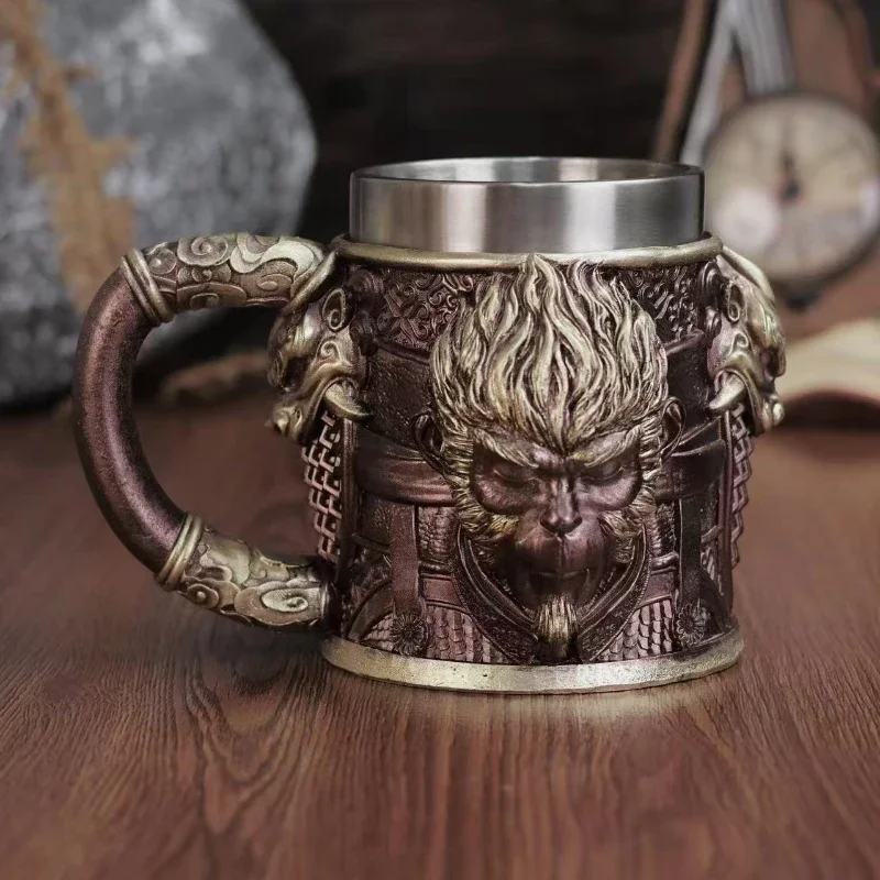 핫 블랙 미스티크 우콩 레진 맥주잔 레트로 수제 스테인 - Retro Gaming Gifts For Men 리뷰 및 가격
