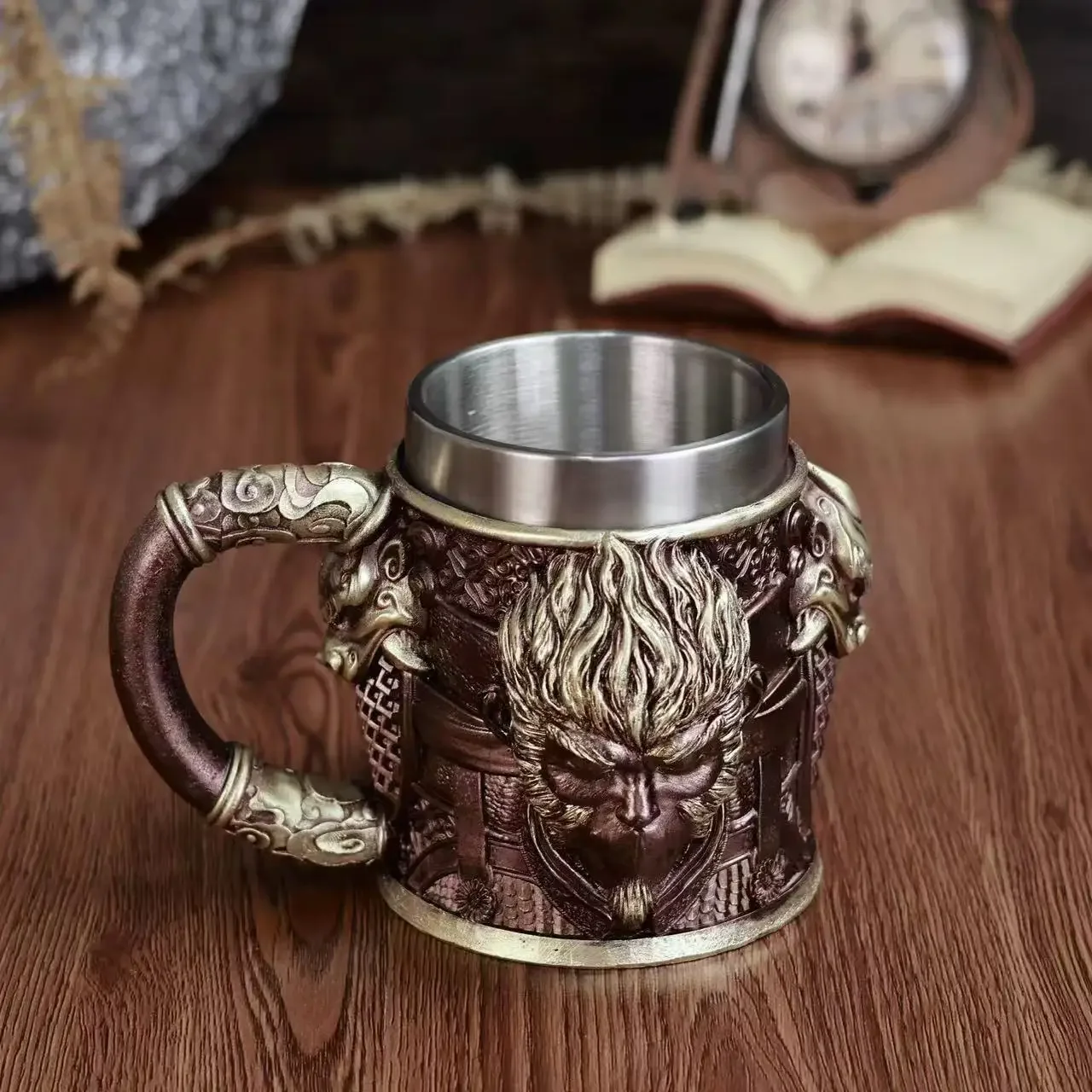 핫 블랙 미스티크 우콩 레진 맥주잔 레트로 수제 스테인 - Retro Gaming Gifts For Men 리뷰 및 가격