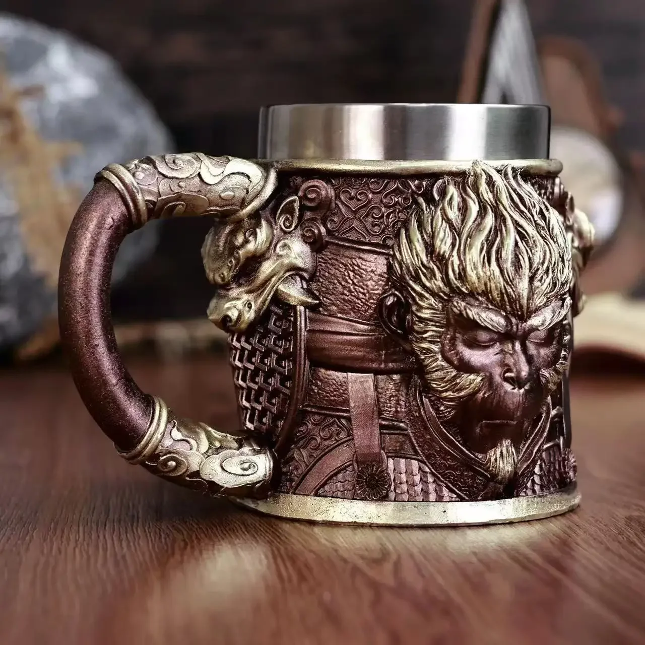 핫 블랙 미스티크 우콩 레진 맥주잔 레트로 수제 스테인 - Retro Gaming Gifts For Men 리뷰 및 가격
