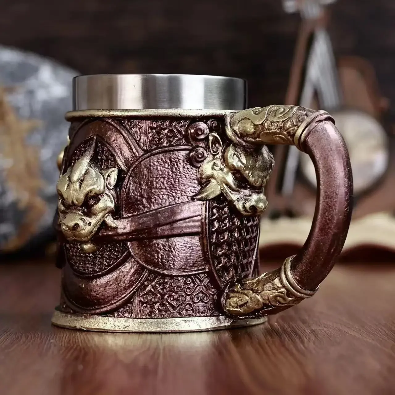 핫 블랙 미스티크 우콩 레진 맥주잔 레트로 수제 스테인 - Retro Gaming Gifts For Men 리뷰 및 가격