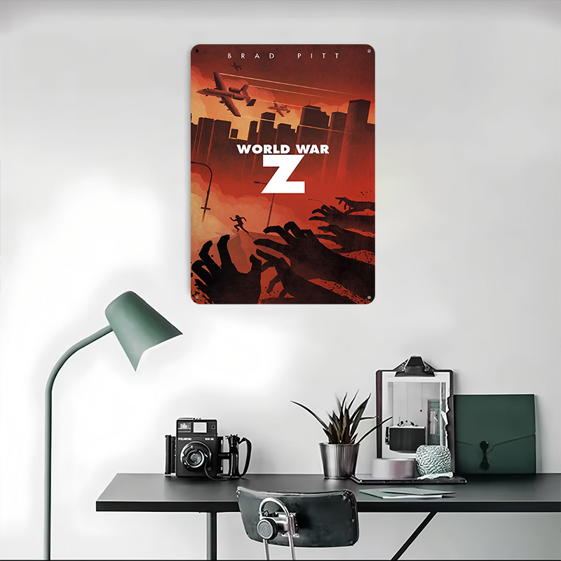 월드 워 Z 대체 포스터 맞춤형 빈티지 금속 간판 벽  - World Of Retro Gaming 리뷰 및 가격