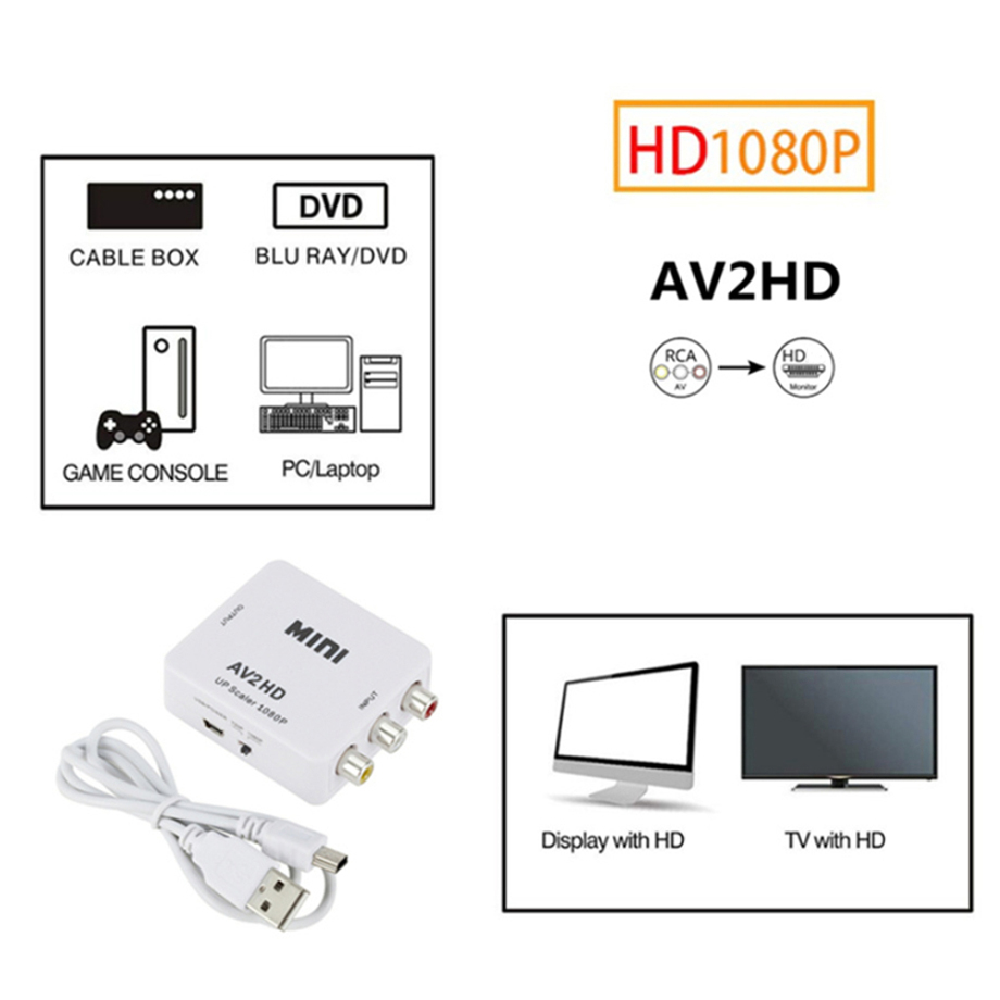 HDMI 호환 AV RCA 어댑터 HDTV-AV 어댑터 - Composite Rca Cable 리뷰 및 가격